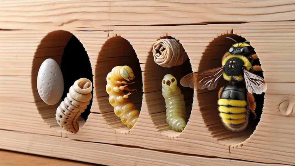 Carpenter Bee lifecycle