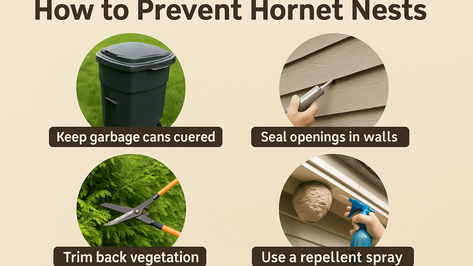 how to prevent hornet nest