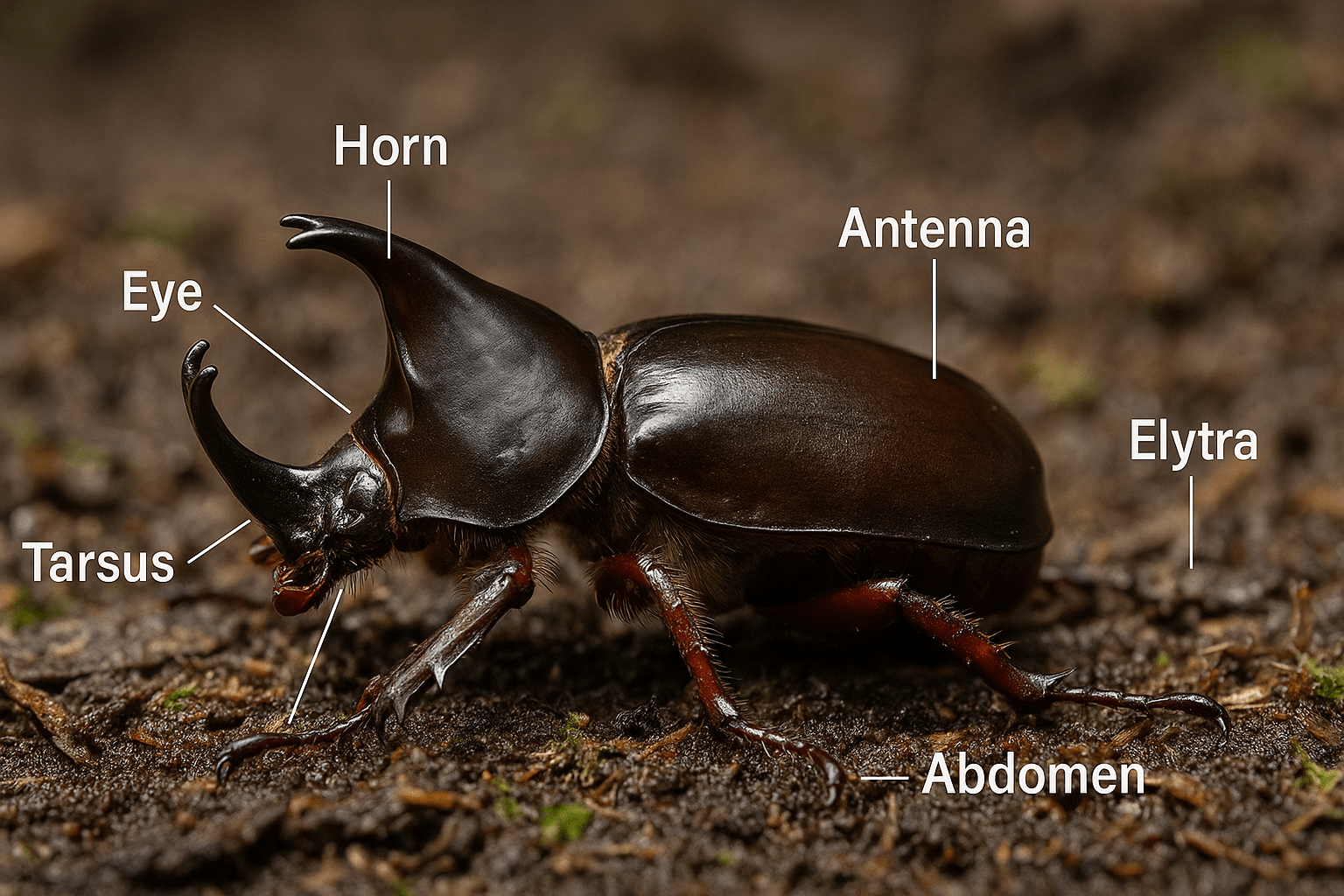 identification of rhinoceros beetles