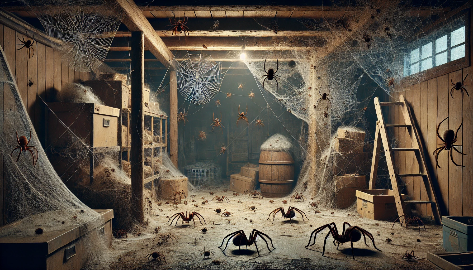 infestation of cellar and brown recluse spider