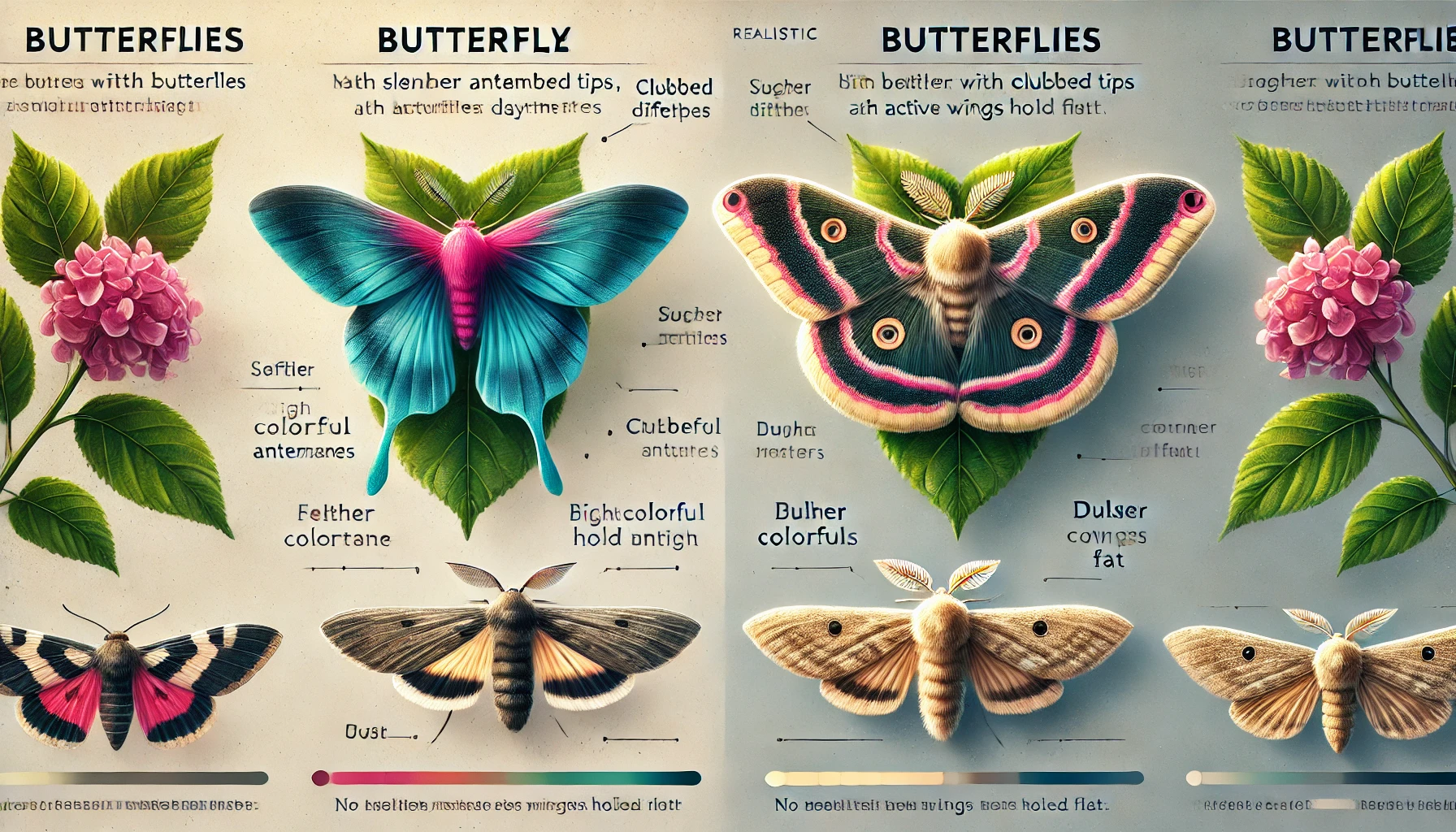 moths vs butterflies features