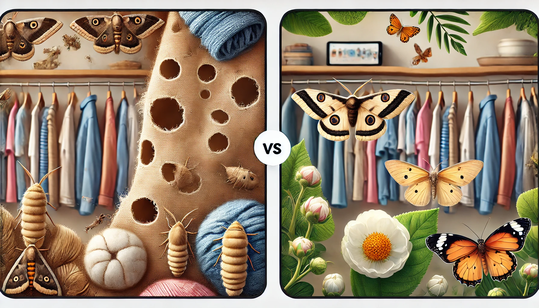 signs of moths vs butterflies in your area