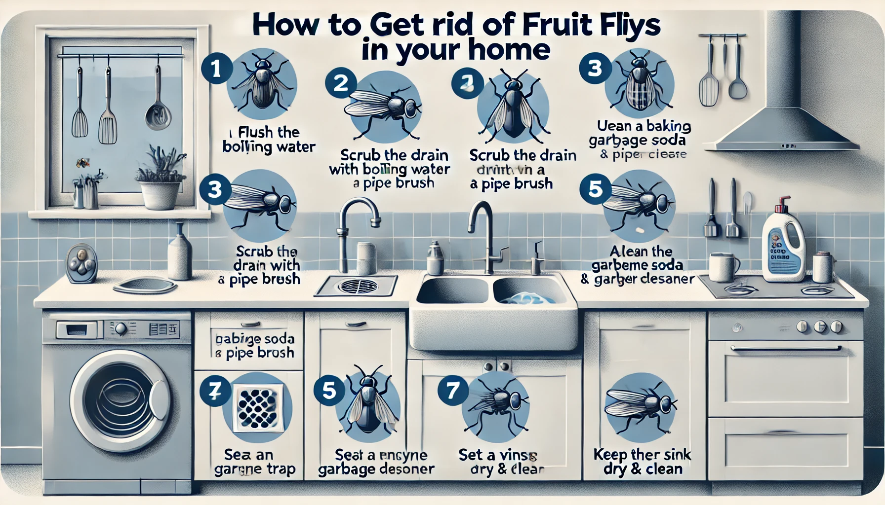 get rid of fruit flies