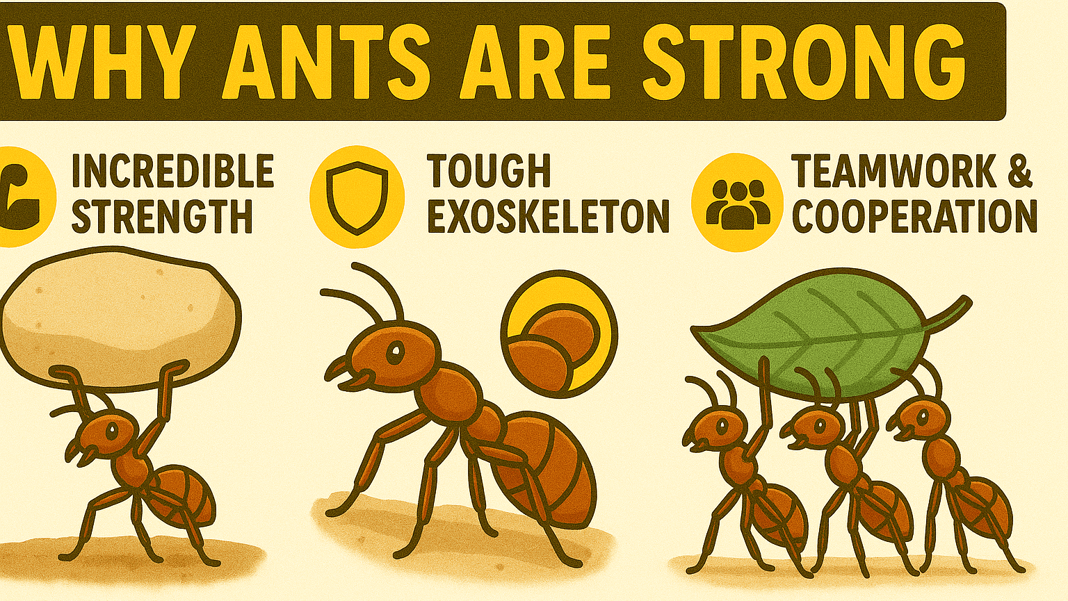 why ants are so strong