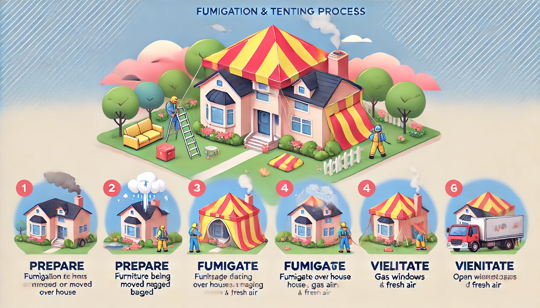 fumigation and tenting process