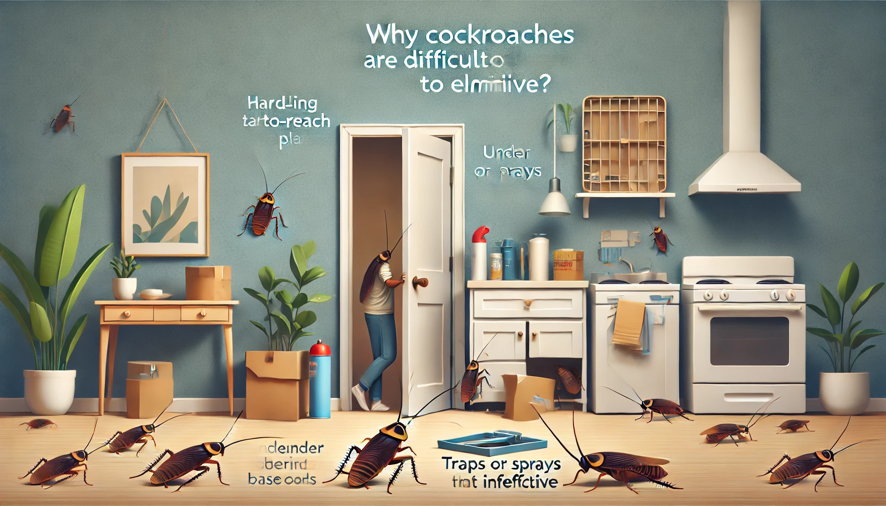 why cockroach seem difficult to eliminate