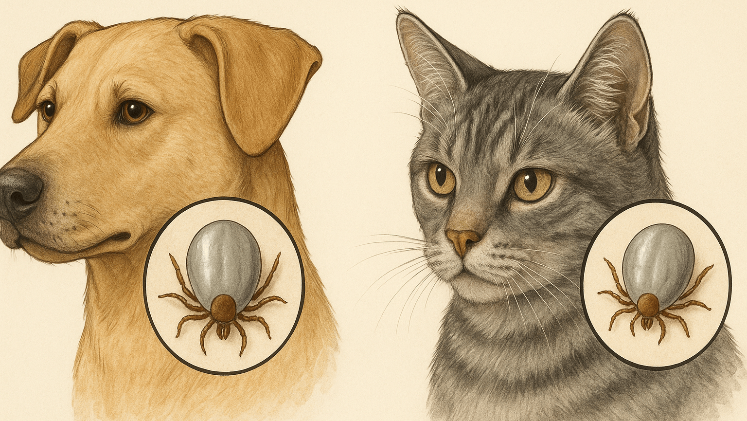 Ticks look like on dogs and cats