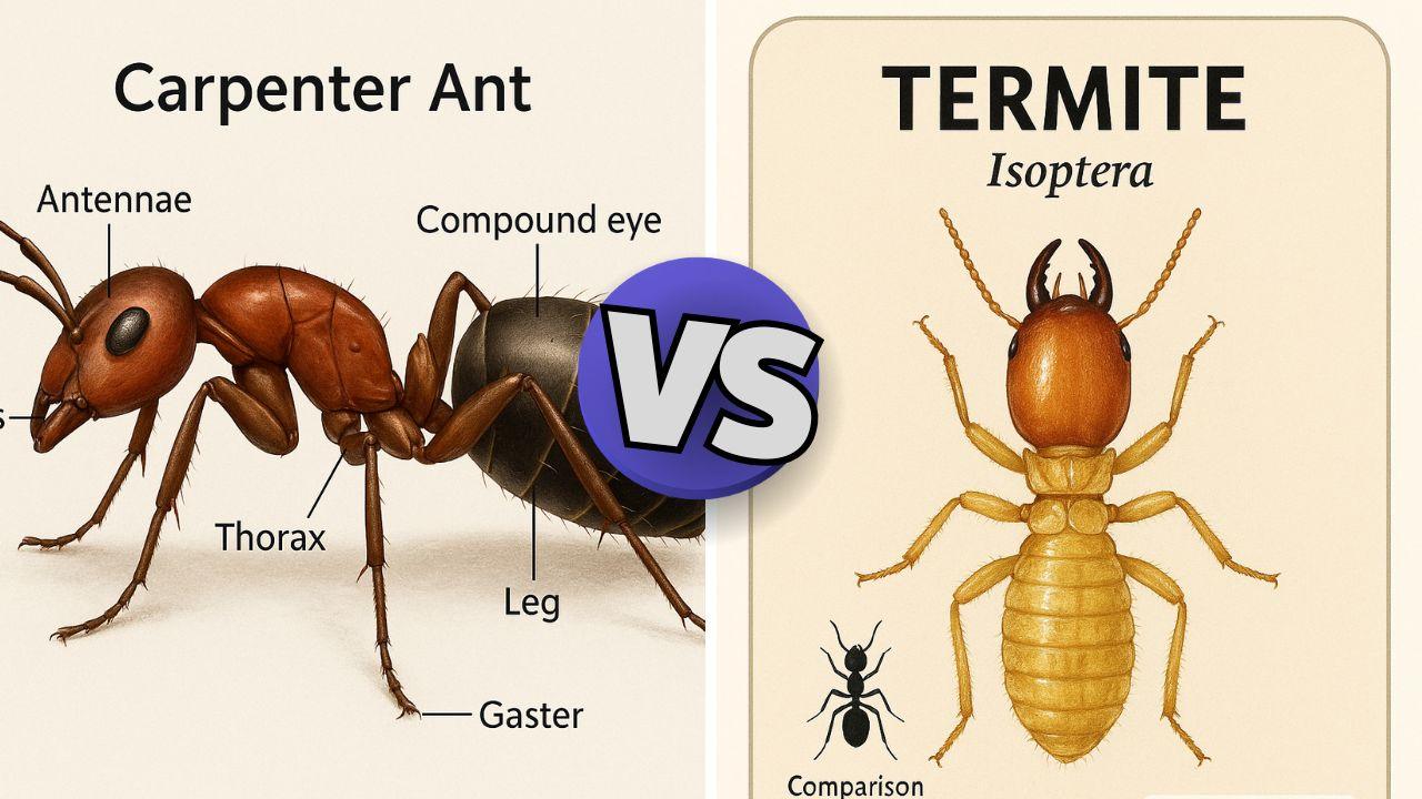 carpenter ant vs termite
