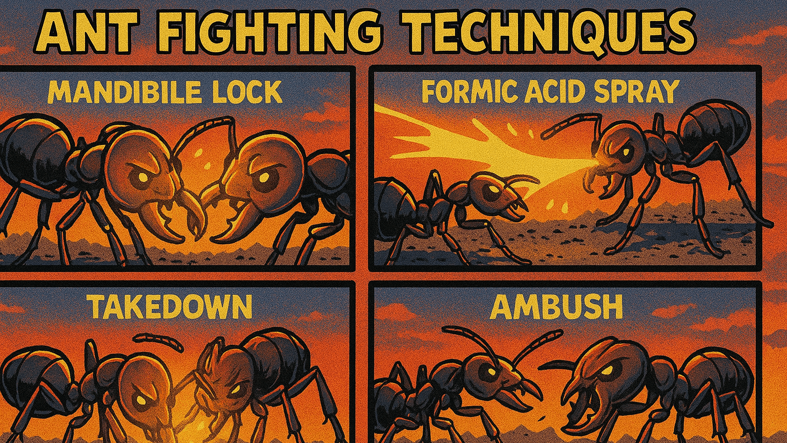 fighting tactics used by ants