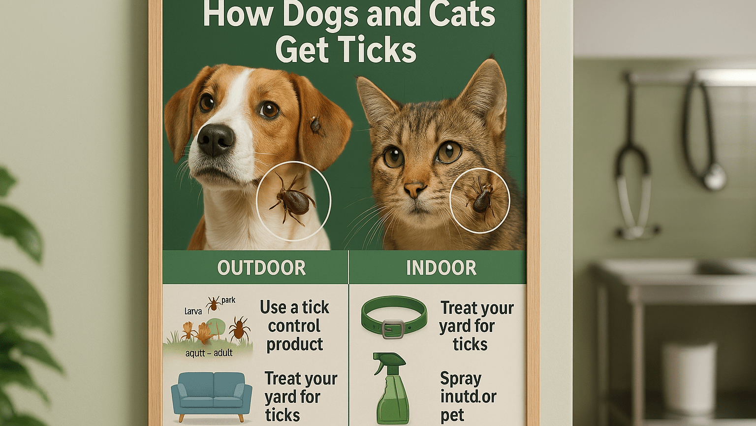how dog and cat get ticks