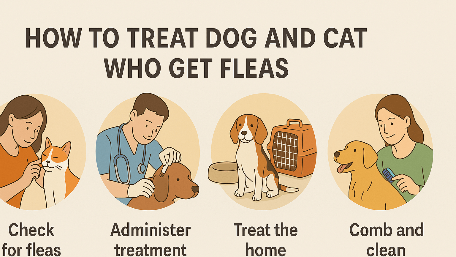 how to treat dog and cat who get fleas