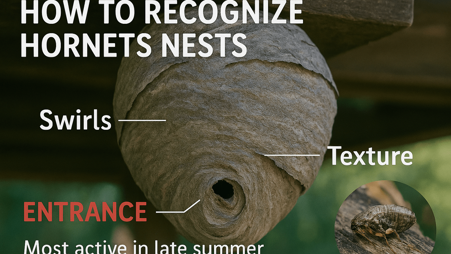 recognize hornet nest