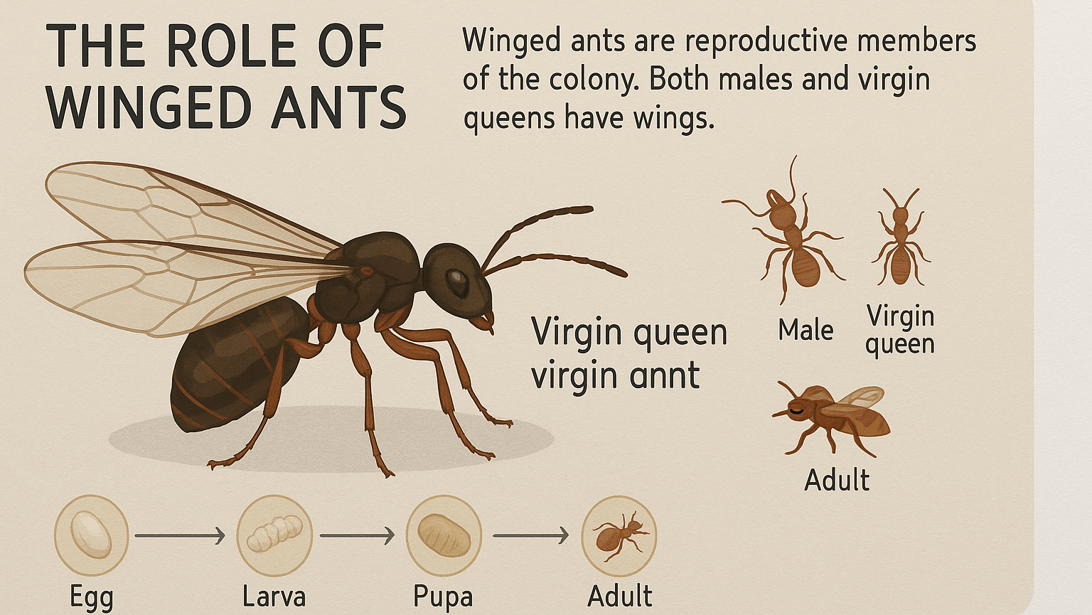 role of winged ants