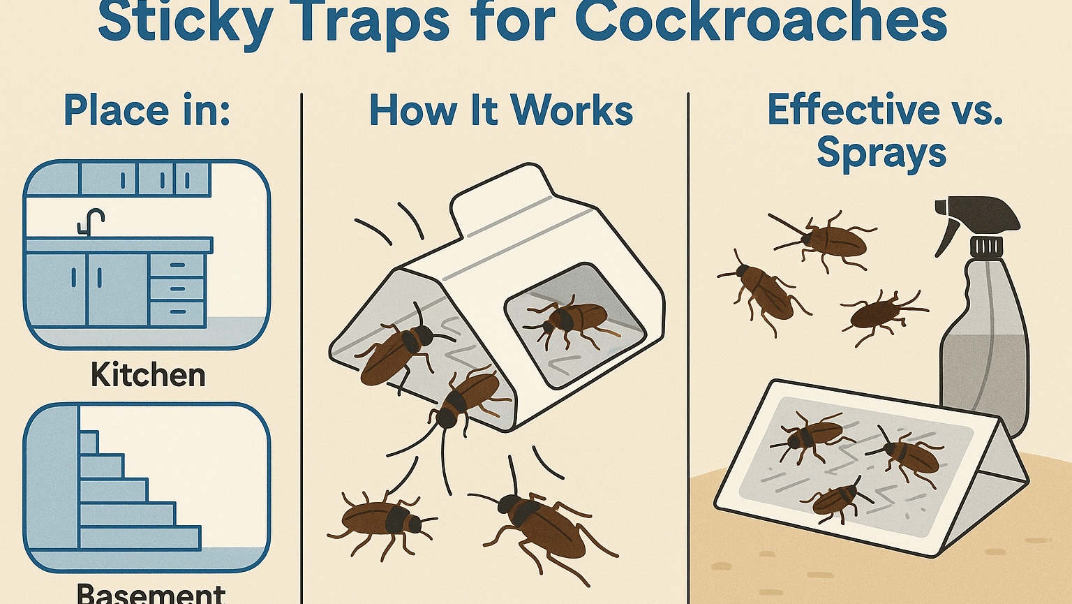 sticky traps for cockroaches